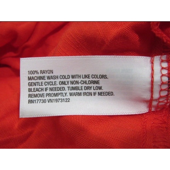 Ava & Viv Women's Tank top Cinched sleeveless sweetheart neck red size 1X - Picture 7 of 7